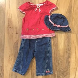 Cherry outfit with hat